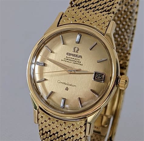 omega constellation gold watch price|omega constellation chronometer automatic price.